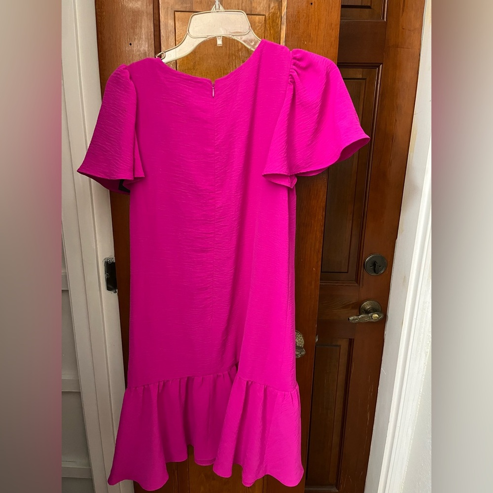 DKNY Fuchsia Short Sleeve Dress